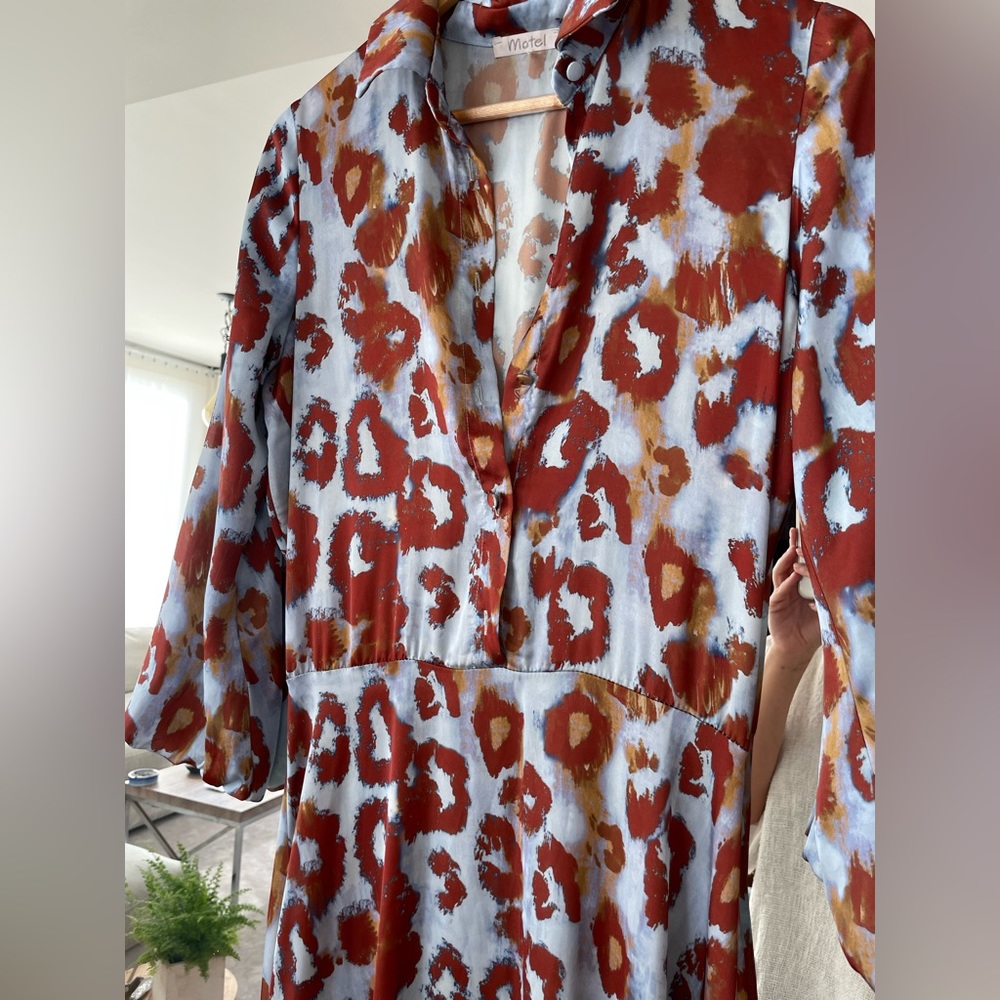 Printed silky Maxi dress